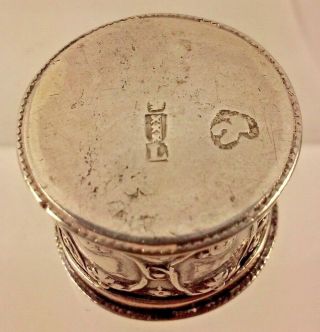 Antique Dutch Silver 18th Century Smelling Salts / Patch / Snuff Box,  Amsterdam 9
