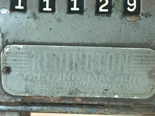 Vintage Antique Redington Counting Machine Printing Press Paper Counter 2