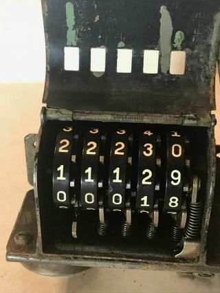 Vintage Antique Redington Counting Machine Printing Press Paper Counter 4