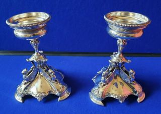 Elkington Silver Plated Griffin Decorated Comport Stands - 10