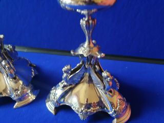 Elkington Silver Plated Griffin Decorated Comport Stands - 2