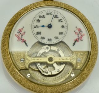 MUSEUM Mobilis minute TOURBILLON pocket watch 掛表 挂表 for Emperor Pu Yi of China 8