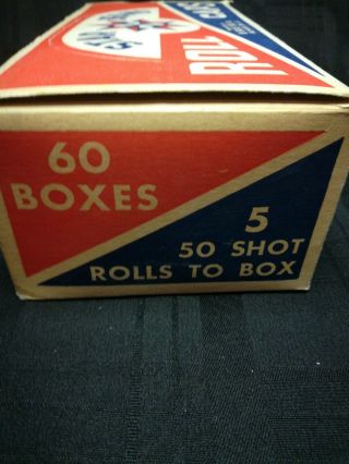 STAR BRAND REPEATING PAPER CAPS,  FULL BOX 60 BOXES TOTAL OF 250 ROLL SHOTS 6