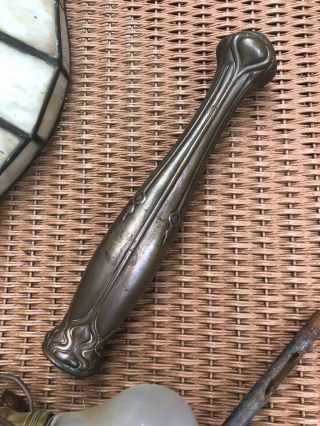 Antique SUESS Bent Slag Glass Lamp Roycroft Handel Styles For Repair Restoration 7