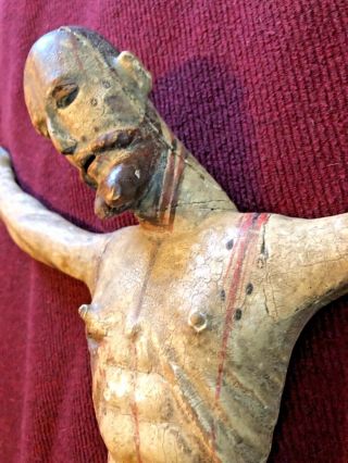 18TH CENTURY MEXICAN SOUTHWEST BULTO CORPUS OF JÉSUS CHRIST CARVED WOOD 3