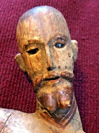 18TH CENTURY MEXICAN SOUTHWEST BULTO CORPUS OF JÉSUS CHRIST CARVED WOOD 4