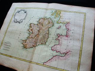 1778 ZANNONI - rare map: UNITED KINGDOM,  IRELAND,  DUBLIN,  CORK,  GALWAY,  BELFAST 4