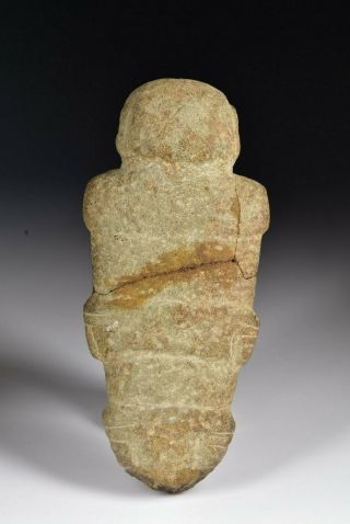 Ancient Costa Rican Carved Stone Peg Figurine of Shaman 2