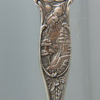 Scarce Enameled Sterling Silver Oakland California Souvenir Spoon 7