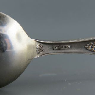 Scarce Enameled Sterling Silver Oakland California Souvenir Spoon 8