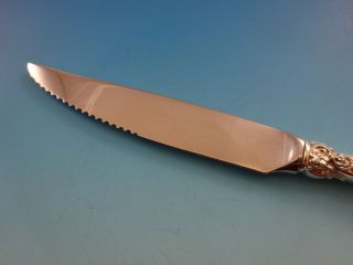 Grande Baroque by Wallace Sterling Silver Steak Knife Set 4pc HH Custom 8 1/2 