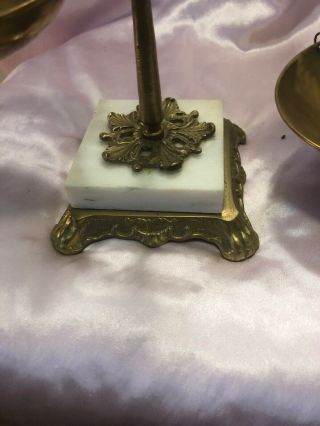 VTG Balance Scale of Justice Brass Marble Base from greece 8