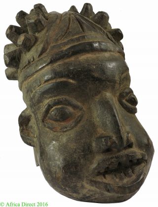 Bamileke Helmet Mask Cameroon African Art Was $225.  00