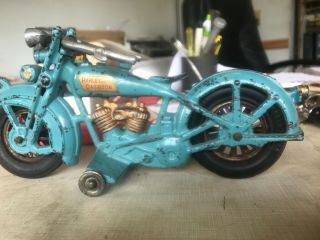 Hubley Hd Sport Cast Iron Motorcycle - Harley Davidson Toy