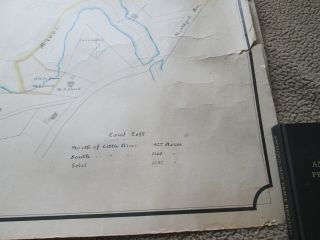 1890 HAND DRAWN,  HAND COLORED MAP,  BELFAST MAINE,  SHOWING WATER COMPANY LAND VS_ 10