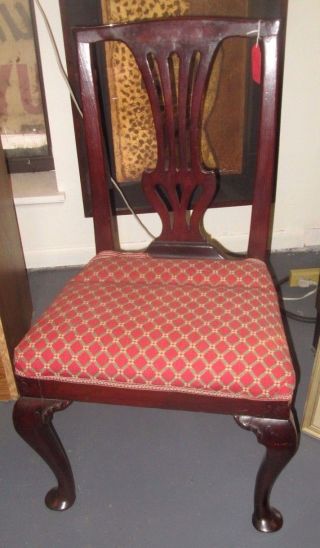 QUEEN ANNE SIDE CHAIR CIRCA 1760 ANTIQUE & EARLY FROM FINE BELLEVUE KY ESTATE 4