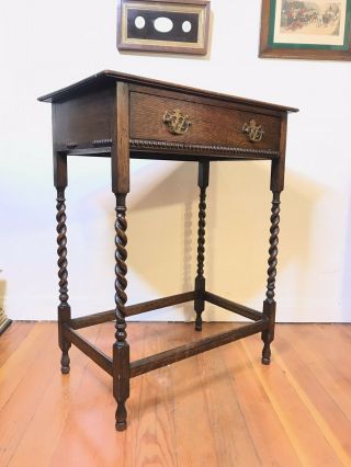Antique 19th Century American Scrolled Leg Small Side Table