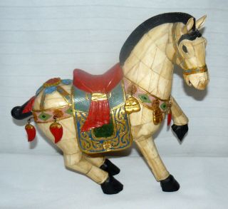 Chinese Bone Tile Horse Statue Tang Style Pony
