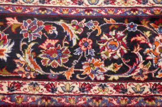 Traditional Vintage Floral Area Rug Hand - Knotted Wool Oriental Carpet 10 x 13 11