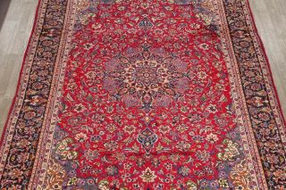 Traditional Vintage Floral Area Rug Hand - Knotted Wool Oriental Carpet 10 x 13 5