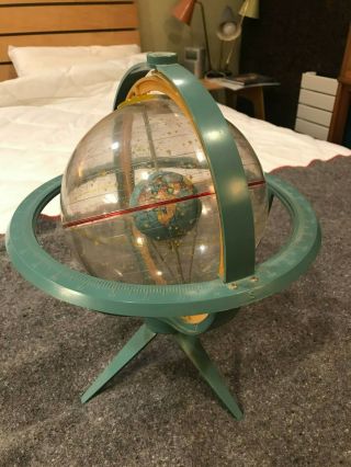 Rare Vintage 1960s Torica Astro Globe World Celestial Sphere W/stand