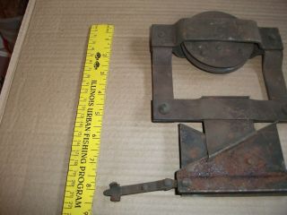 Vtg.  POCKET DOOR ROLLERS Architectural Hardware - Pair - TOP ROLLER PAIR 3