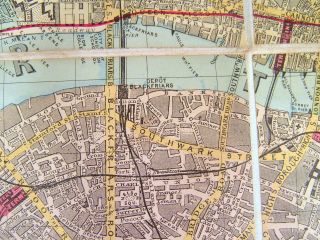 ANTIQUE REYNOLD ' S MAP OF LONDON AND ITS SUBURBS 1888 12