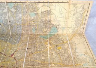 ANTIQUE REYNOLD ' S MAP OF LONDON AND ITS SUBURBS 1888 8