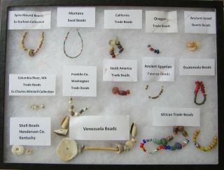 Authentic Native American Trade Beads,  Indian,  Spiro Mounds,  African,  Etc.