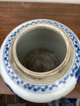 antique chinese blue and white ginger jar kangxi period 9