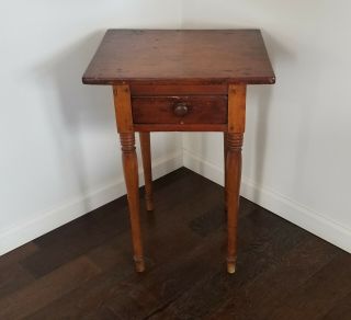 Early American Work/sidetable,  Federal,  Primitive,  19th Century