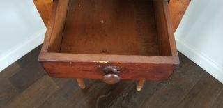 Early American Work/SideTable,  Federal,  Primitive,  19th Century 4