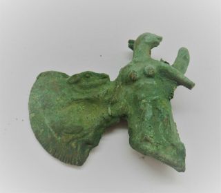 Circa 1200 - 800bc Ancient Luristan Bronze Axehead Very Rare