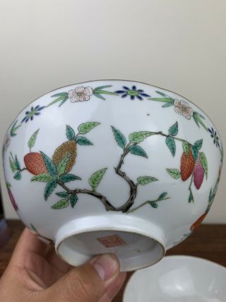 antique chinese famille rose bowl daoguang mark and period 7