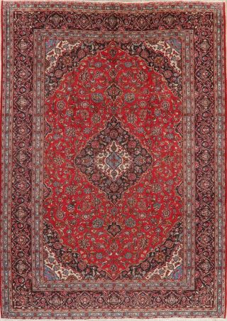 Traditional Oriental Area Rug Wool Hand - Knotted Floral Carpet 10 X 13 Medallion