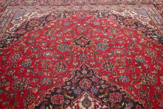 Traditional Oriental Area Rug Wool Hand - Knotted Floral Carpet 10 x 13 Medallion 4