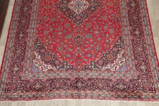 Traditional Oriental Area Rug Wool Hand - Knotted Floral Carpet 10 x 13 Medallion 5