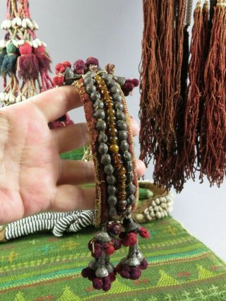 African & North African Tribal Collectables Kuba Beaded Belt Headdress Cloth 6