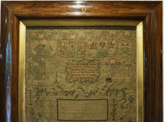 LATE 18TH/EARLY 19TH CENTURY HOUSE SAMPLER BY MARGARET & JEAN BOWIE? - c.  1800 2