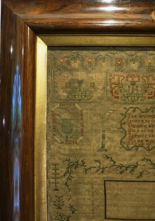 LATE 18TH/EARLY 19TH CENTURY HOUSE SAMPLER BY MARGARET & JEAN BOWIE? - c.  1800 4