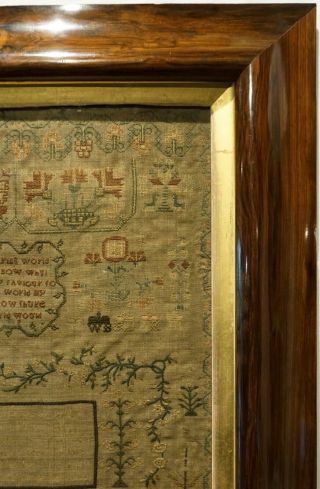 LATE 18TH/EARLY 19TH CENTURY HOUSE SAMPLER BY MARGARET & JEAN BOWIE? - c.  1800 5