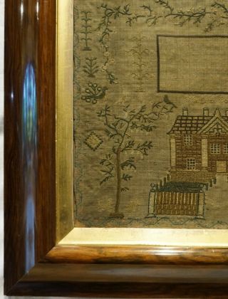 LATE 18TH/EARLY 19TH CENTURY HOUSE SAMPLER BY MARGARET & JEAN BOWIE? - c.  1800 6