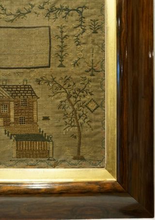LATE 18TH/EARLY 19TH CENTURY HOUSE SAMPLER BY MARGARET & JEAN BOWIE? - c.  1800 7