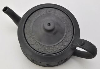Rare 18th Century Antique Wedgwood Bell Black Basalt Teapot 1765 6