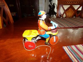 Vintage B&r Behrend Rothschild Tin Litho Kid Special Scooter Toy Rare