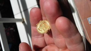 roman gold ring I century of NERO 4