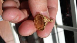roman gold ring I century of NERO 5