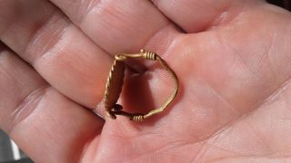 roman gold ring I century of NERO 6