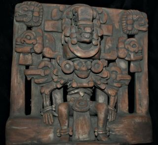 Orig $1099 Wow Pre Columbian Mayan Figured Altar 8in Prov