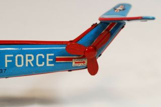 Vintage Japanese Wind - up Tin Toy Helicopter USAF HSS - 2 Marusan 30cm EXC 12